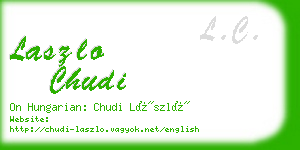 laszlo chudi business card